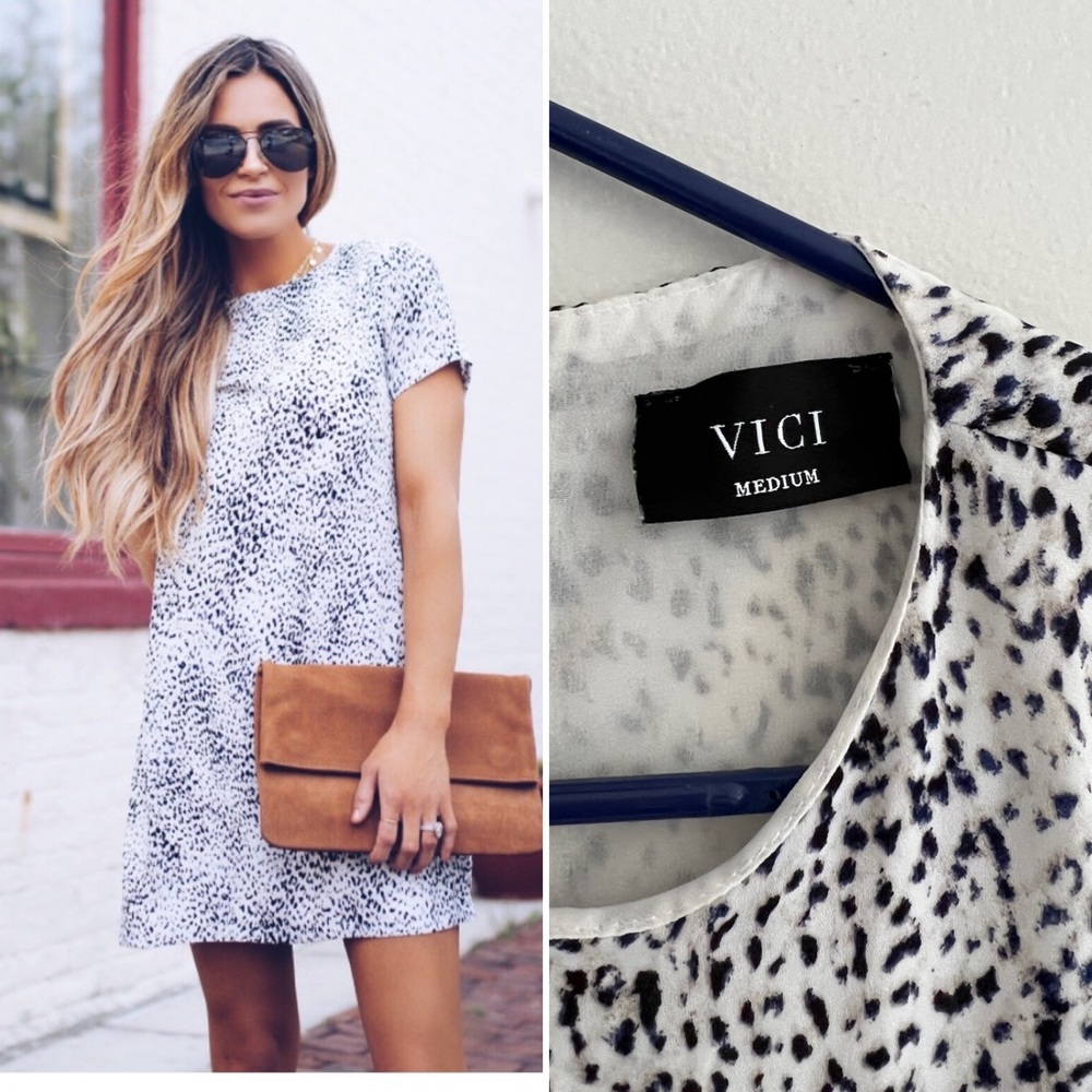 VICI Brie Shift Leopard Dress